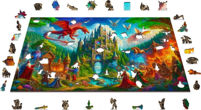 Træpuslespil Fantasy Slot 1010 brikker