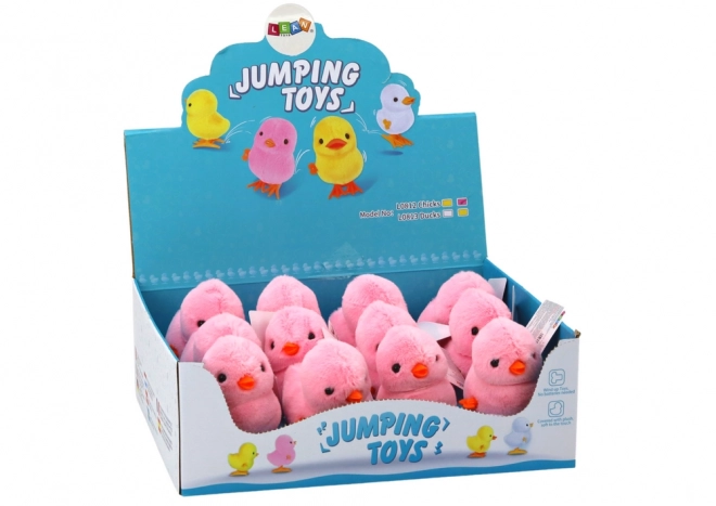 Skru plysbamse Jumpy Kyllinge Ornament Lyserød