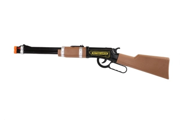 Cowboy plastisk repeterende riffel 62 cm med lys