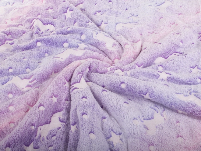 Lysende tæppe med ponyer 150x200 cm