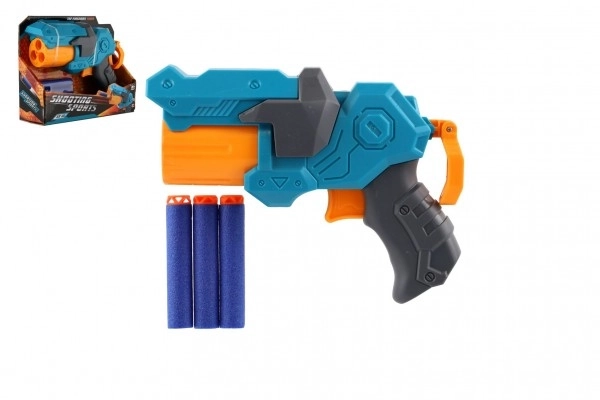 Plastpistol til skumpatroner + 3 patroner