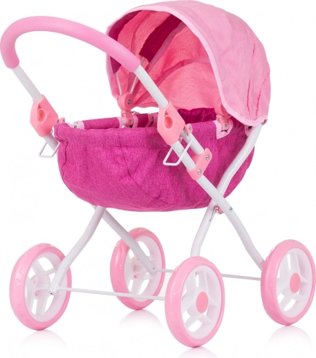 Chipolino dyb dukkevogn Daisy pink linen