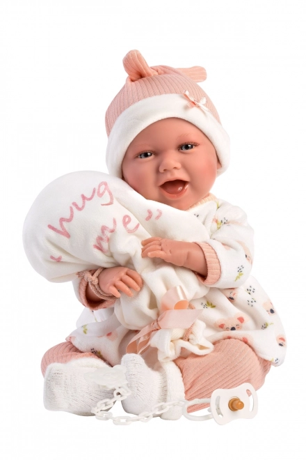 Realistisk babydukke med lyde