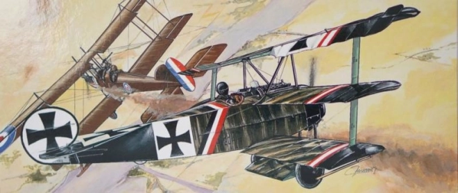 Model af fly Fokker Dr.1