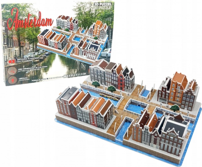 3D puslespil Amsterdams Kanal Distrikt 107 brikker
