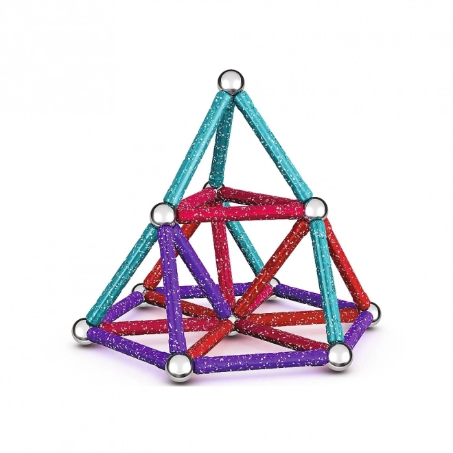 Magnetisk byggesæt GEOMAG Glitter 60 dele
