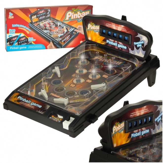 Pinball Flipper Sort Spil med Fantastiske Lys og Lyde
