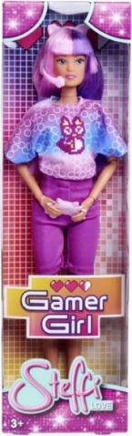 Dukke STEFFI LOVE Gamer Girl 29 cm med spilcontroller og hovedtelefoner