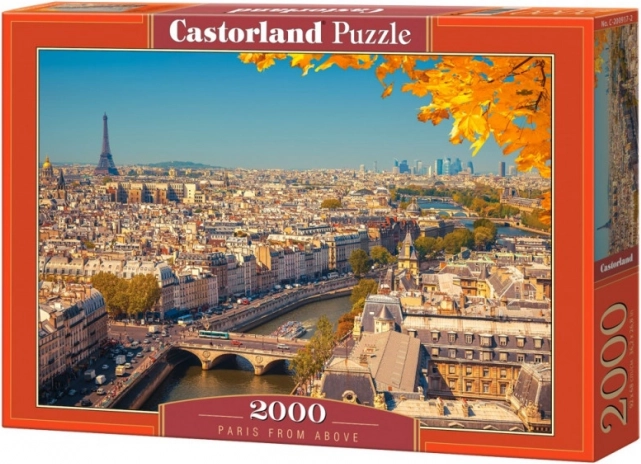 Puslespil 2000 brikker Paris fra oven