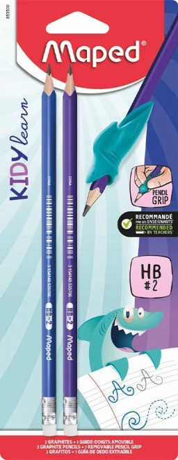 Sæt af grafitblyanter Maped Kidy Lær Finger Guide 2 stk