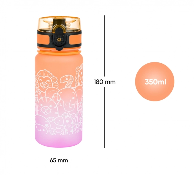 BAAGL Tritan-flaske til drikke Gradient Dyr 350 ml