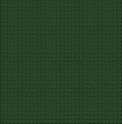 Brixies Plus Grundplade til byggeri mørkegrøn 25,5 x 25,5 cm