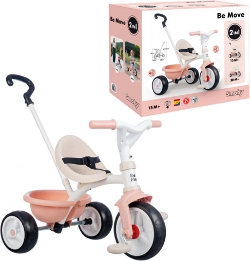 Lyserød børnetrecykel Be Move