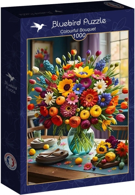 Puslespil Farverig Buket 1000 brikker