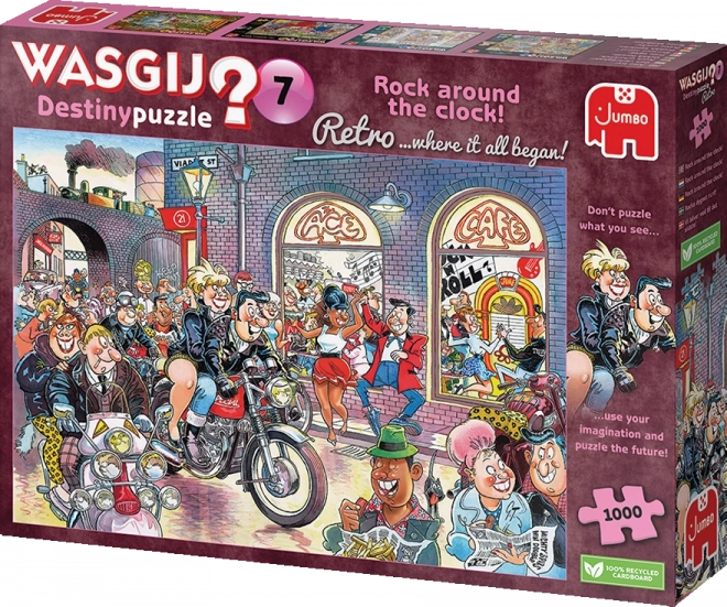 Puslespil WASGIJ Destiny 7: Rock Around the Clock! 1000 brikker