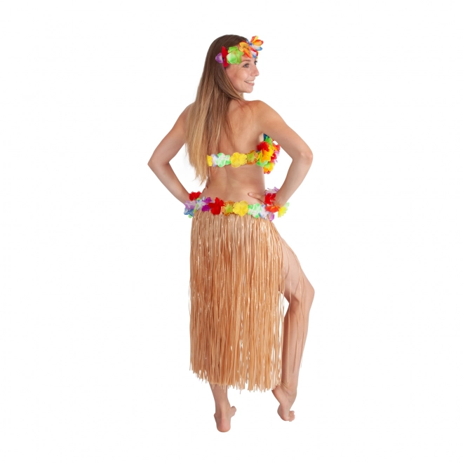 Hawaii nederdel voksen 72 cm naturlig