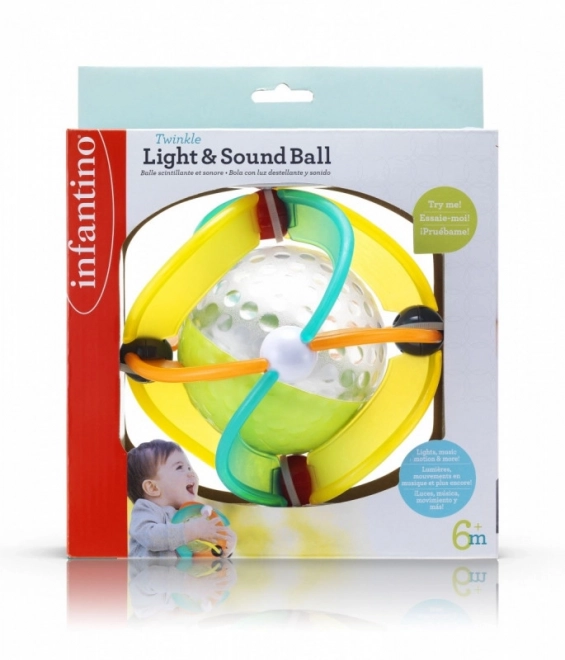 Infantino gummi bold lys, lyd