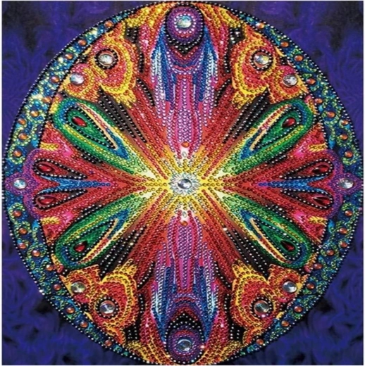 Diamantmaling 7D mandala-ring 30 × 30 cm