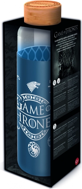 Glasflaske med silikonemanchet 585 ml – GAME OF THRONES
