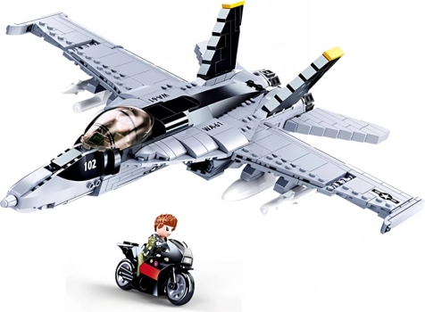 Realistisk jet med rige detaljer