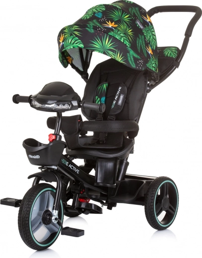 Chipolino trehjulet cykel med kaleche Be Active 2-i-1 Jungle