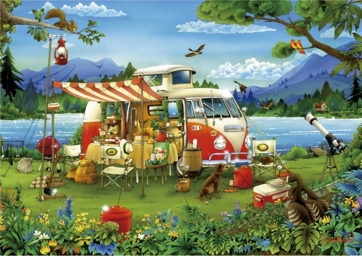 Educa puslespil Camping 1000 brikker