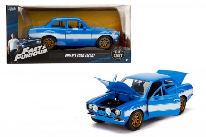 Modelbil 1974 Ford Escort fra Hurtige og Vrede 1:24