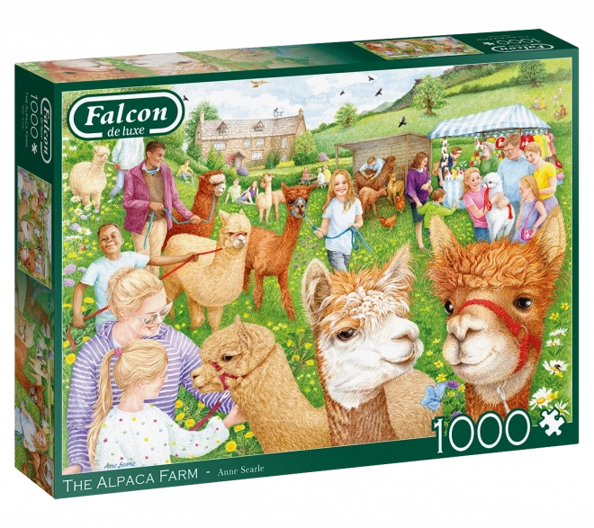 Puslespil Farm med alpakaer - 1000 brikker