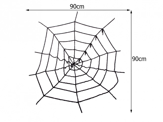 Kunstig sort edderkoppespind til Halloween
