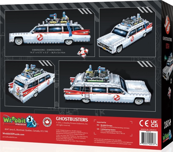 Wrebbit 3D-puslespil Ghostbusters Ecto-1, 280 dele