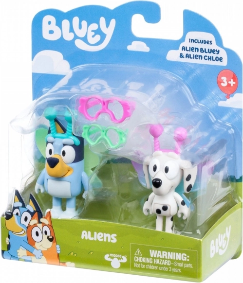 Figurer Bluey to-pakke Baby Bluey og Chloe