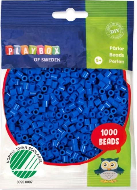 PLAYBOX Strygeperler - mørkeblå 1000 stk