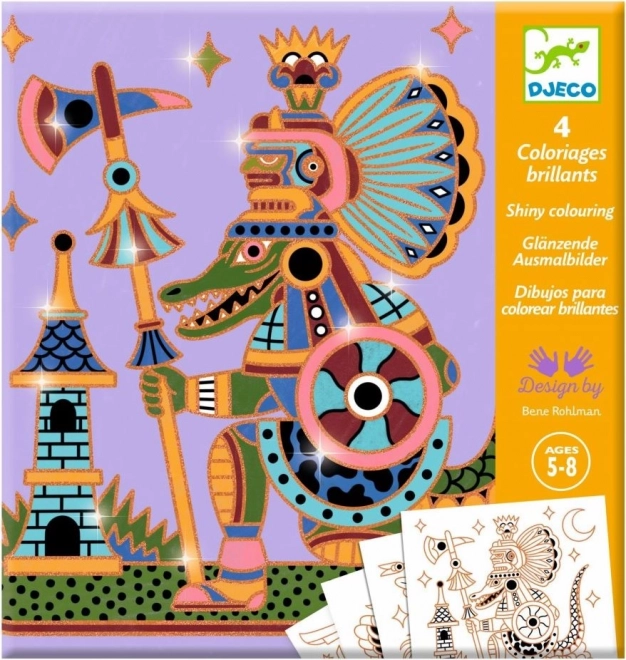 DJECO Glitrende malebøger - Egypten