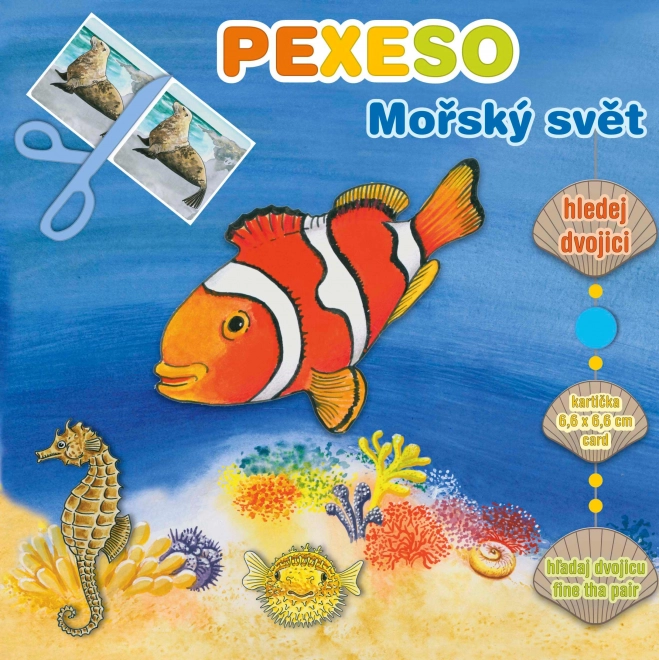 Pexespil i hæftet Havverden med maxi kort