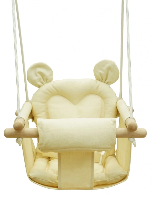Børne gynge Bamse beige