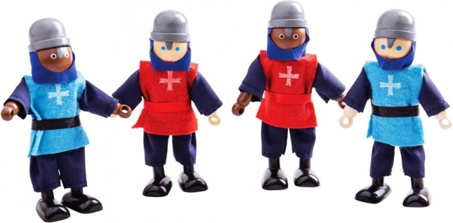 Bigjigs Toys middelalderlige riddere – sæt med træfigurer