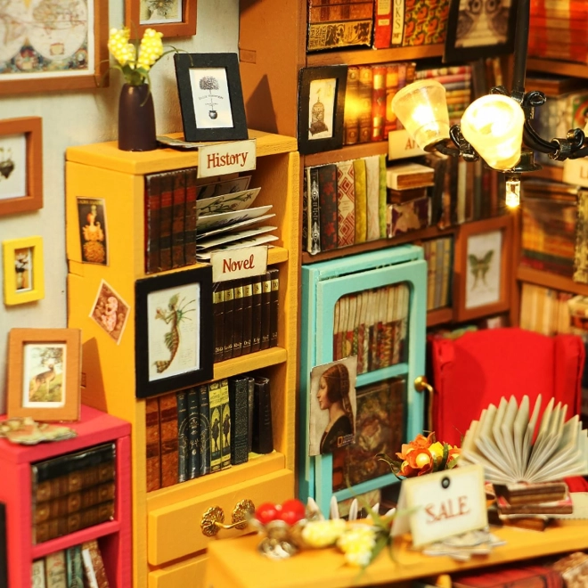Samovas studie - Bibliotek DIY Miniature Dukkehus