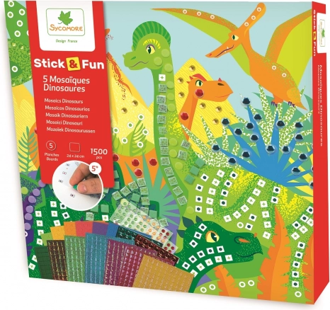 Stick & Sjov - Dinosaurernes Verden Mosaik
