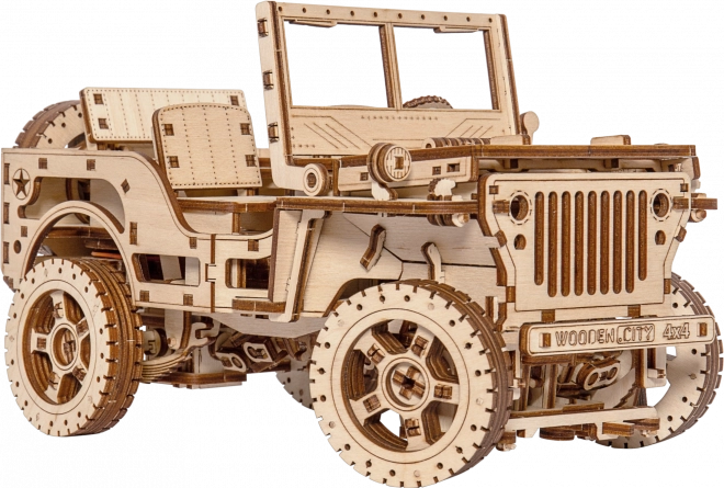 Træmodel af Jeep 4x4 - 570 dele