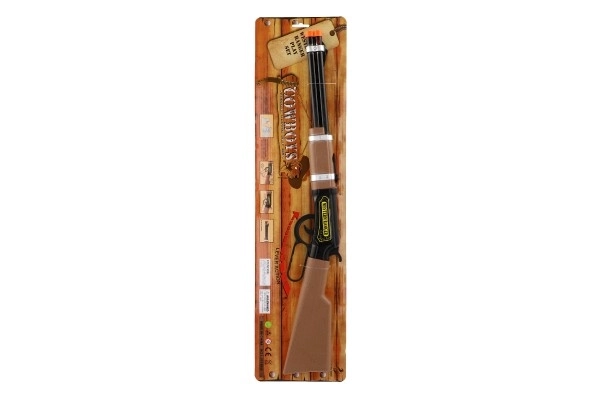 Cowboy plastisk repeterende riffel 62 cm med lys