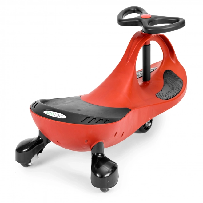 Skubbevogn med LED-hjul rød ECOTOYS