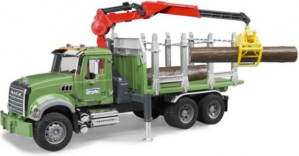 Bruder lastbil Mack Granite tømmertransport 1:16