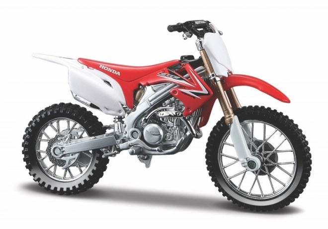 Model af motorcykel Honda CRF 450R med stativ 1/18