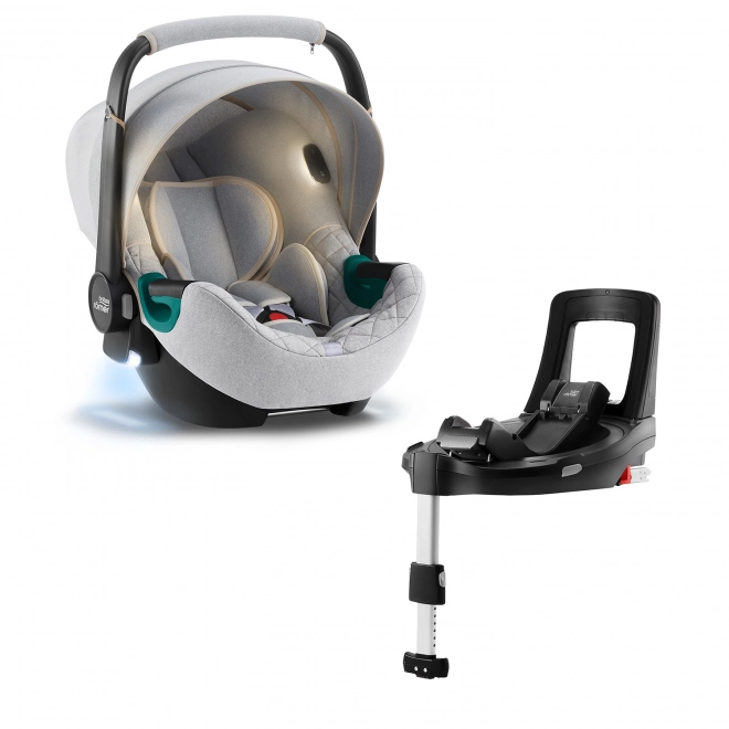 Autostol Britax Römer Baby-Safe iSense Bundle Flex iSense, Nordic Grey