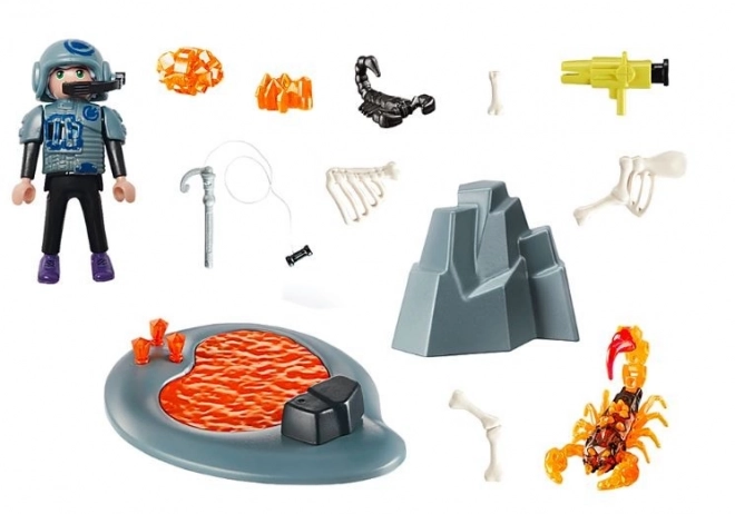 Playmobil Dino Rise Startovnings Sæt Kamp mod Ildskorpionen