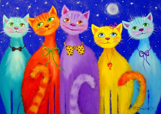 ENJOY Puslespil smilende katte 1000 brikker