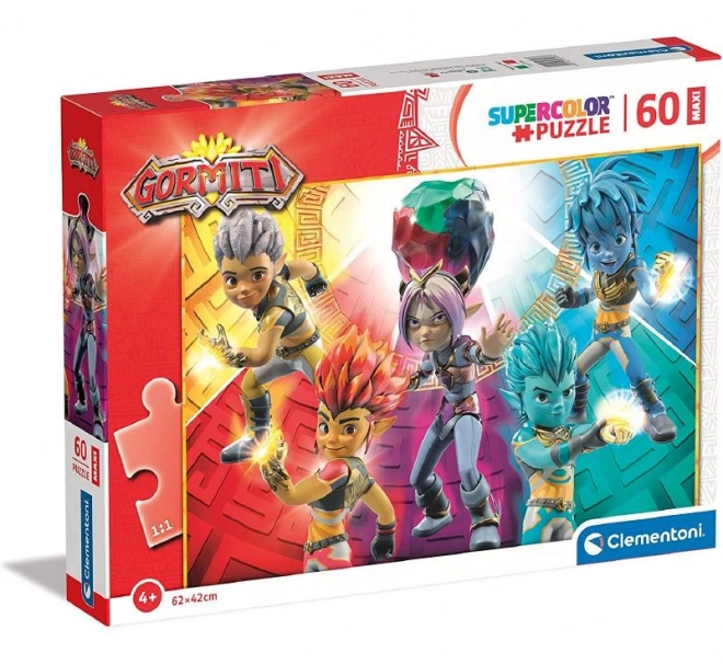 CLEMENTONI Puzzle Gormiti: Aokis Posse MAXI 60 brikker