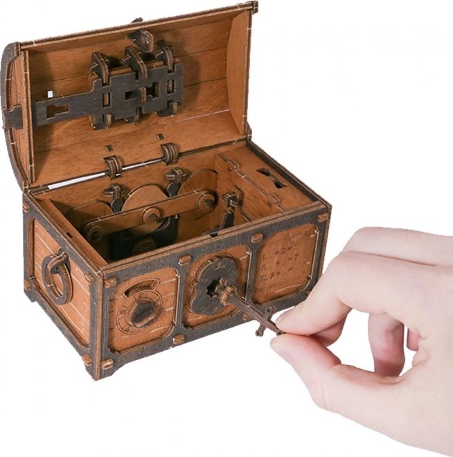 Escape Room Skattekiste Træ 3D puslespil