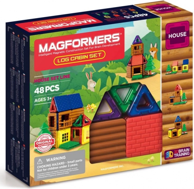 MAGFORMERS Mini bjælkehytte 48 dele