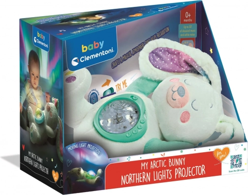 Clementoni Baby plysbamse-projektor kanin